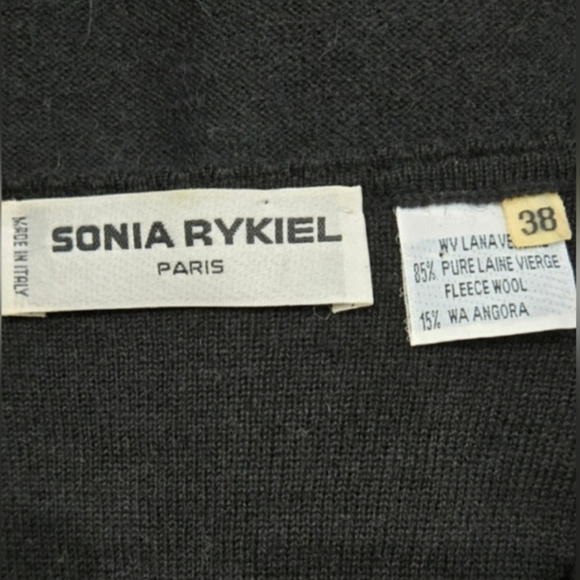 Vintage Sonia Rykiel Wool/Angora V-neck Jumper Size XS/S - Picture 9 of 9